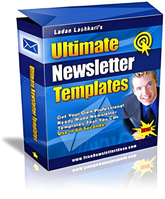 eCover representing Ultimate Newsletter Templates  with Master Resell Rights