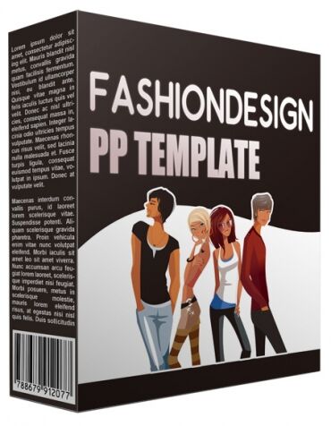 eCover representing Fashion Design Multipurpose Powerpoint Template  with Personal Use Rights