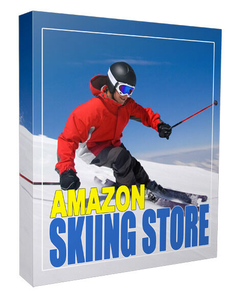 eCover representing Azon Skiing PLR Online Store Templates & Themes with Private Label Rights