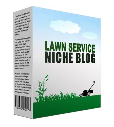 eCover representing New Lawn Services Niche Blog  with Personal Use Rights