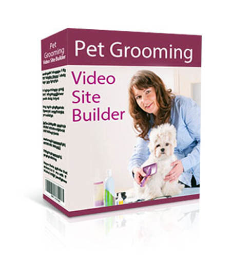 eCover representing Pet Grooming Video Site Builder  with Master Resell Rights