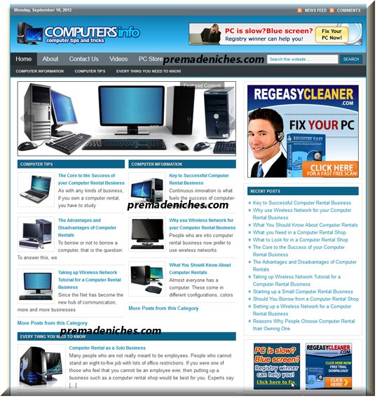 eCover representing Computer Niche Blog  with Private Label Rights