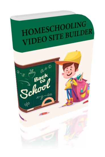 eCover representing Home Schooling Video Site Builder  with Master Resell Rights