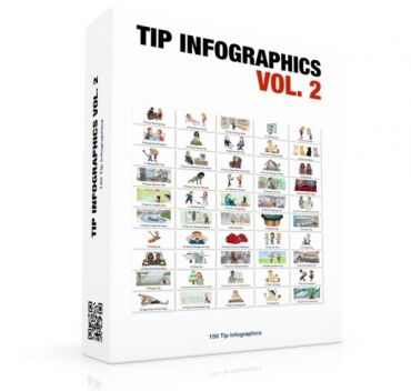 eCover representing Tip Infographics Volume 2  with Personal Use Rights