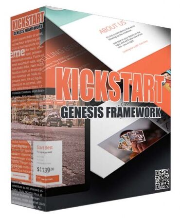 eCover representing Kickstart Genesis Framework WP Theme  with Personal Use Rights