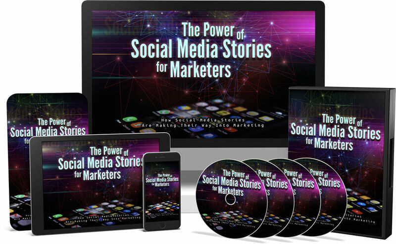 eCover representing The Power of Social Media Stories for Marketers Video Upgrade eBooks & Reports/Videos, Tutorials & Courses with Master Resell Rights