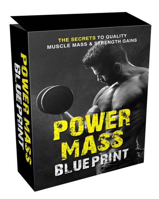 eCover representing Power Mass Blueprint Video Upgrade Videos, Tutorials & Courses with Master Resell Rights