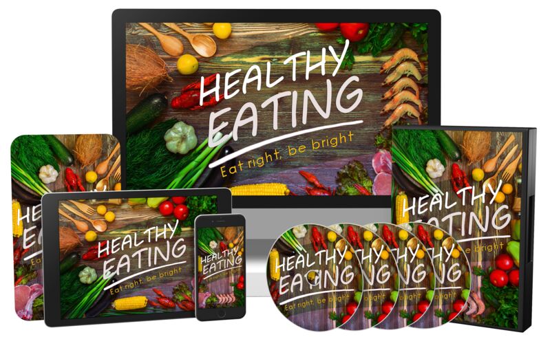 eCover representing Healthy Eating Video Upgrade eBooks & Reports/Videos, Tutorials & Courses with Master Resell Rights