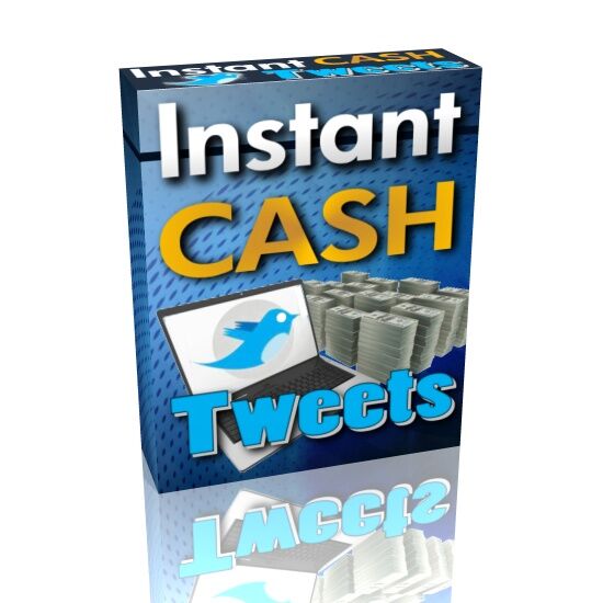 eCover representing Instant Cash Tweets Articles, Newsletters & Blog Posts with Private Label Rights