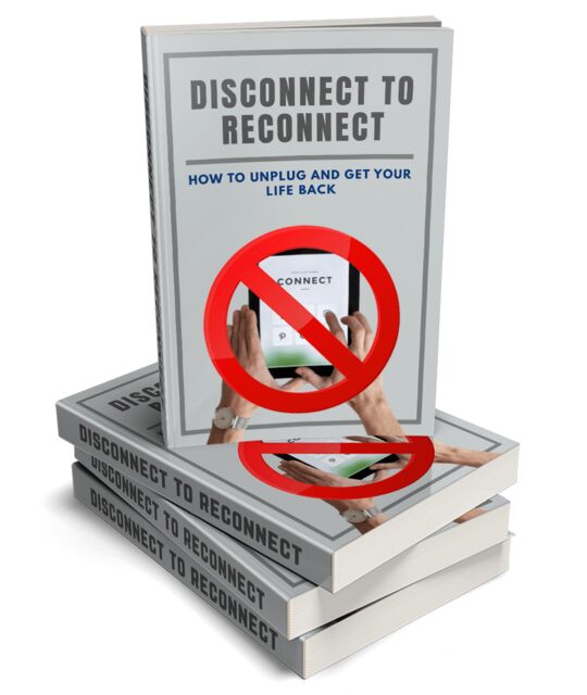 eCover representing Disconnect To Reconnect eBooks & Reports with Master Resell Rights