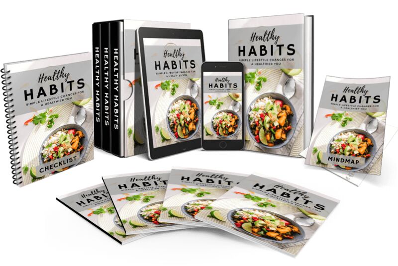 eCover representing Healthy Habits Video Upgrade Videos, Tutorials & Courses with Master Resell Rights