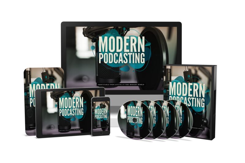 eCover representing Modern Podcasting Video Upgrade eBooks & Reports/Videos, Tutorials & Courses with Master Resell Rights