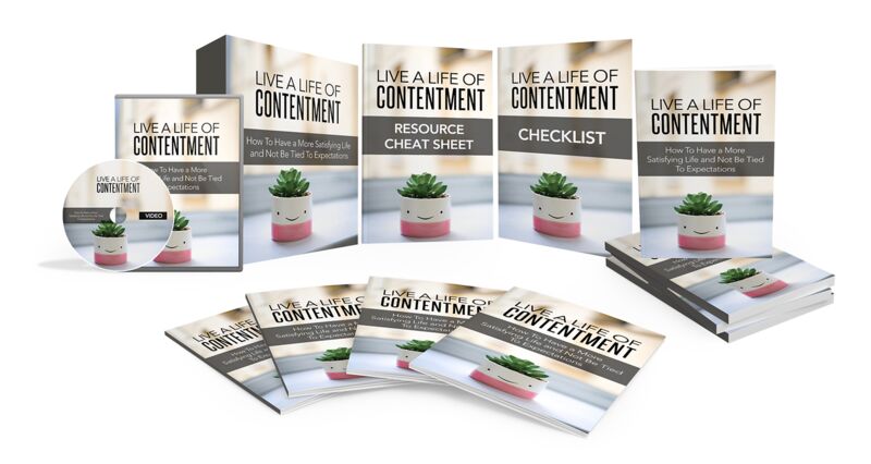 eCover representing Life Of Contentment Video Course  with Master Resell Rights