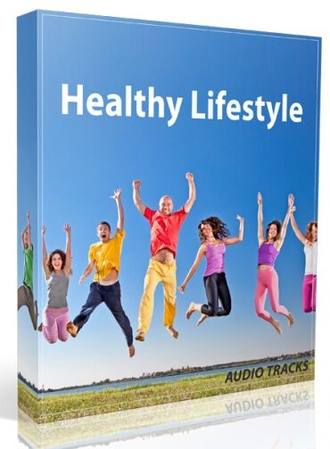 eCover representing Healthy Lifestyle Audio Tracks Audio & Music with Private Label Rights